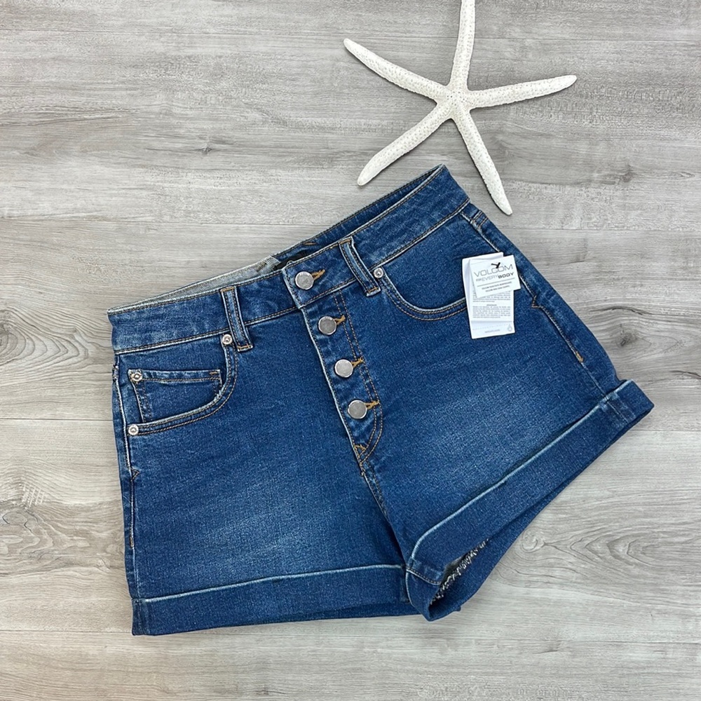 🔆VOLCOME🔆 VOL STONE HIGH RISE SHORTS - Picture 3 of 12